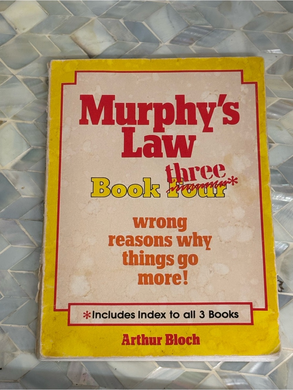 Murphy's Law Book Three Yellow Paperback by Arthur Bloch Vintage